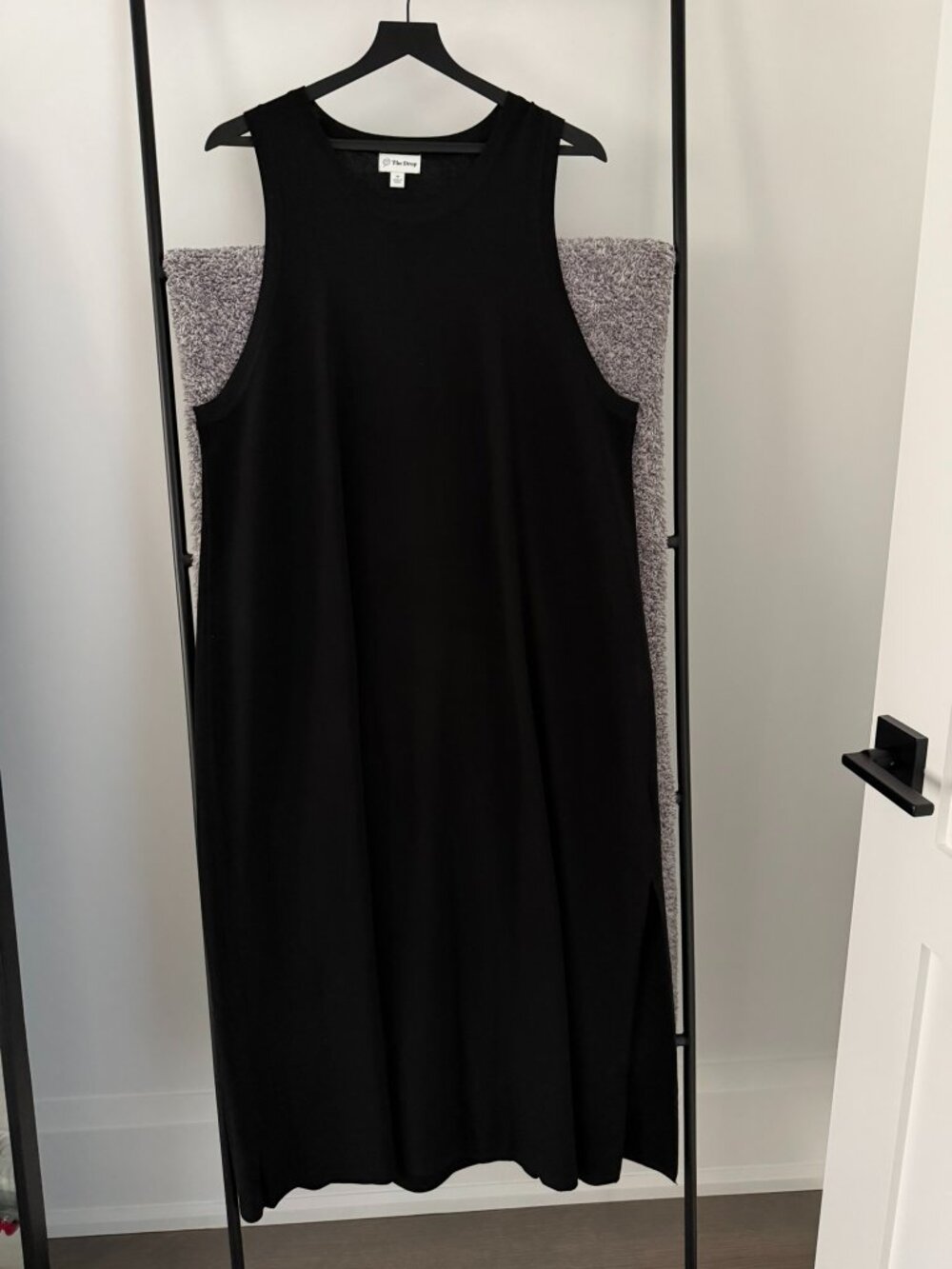 The Drop Black Knit Midi Dress - Size 3X - NEW!